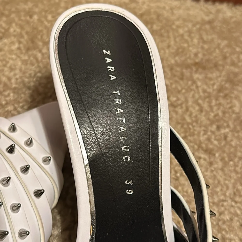 Zara white studded heels - Picture 5 of 7